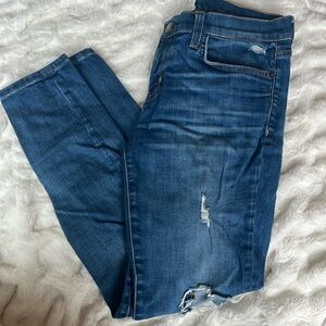 Current Elliott skinny ripped jeans